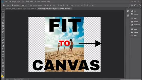 How To Fit Canvas To Image In Photoshop Cc 2019 Fit The Canvas To