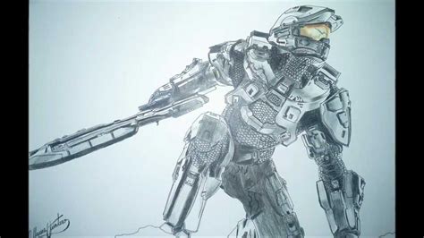 The Best Halo 4 Master Chief Speed Drawing Hd Youtube
