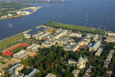 Us Naval Academy Harbor In Annapolis Md United States Harbor