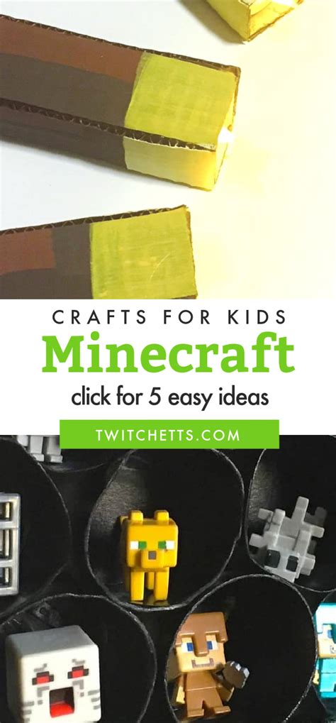 Minecraft Crafts 5 Diy Ideas For Kids To Make Twitchetts