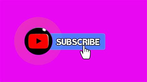 Violet Screen Youtube Subscribe Button Animation 3 Youtube