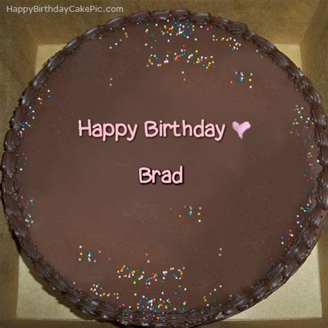 ️ Chocolate Happy Birthday Cake For Brad