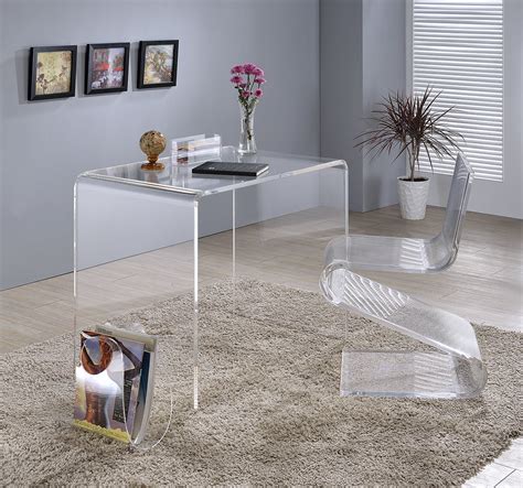 Stylish And Practical Clear Plastic Desks For All Spaces Desk Design