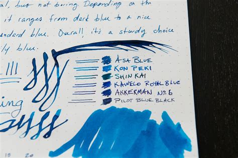 Diamine Asa Blue Ink Review — The Pen Addict