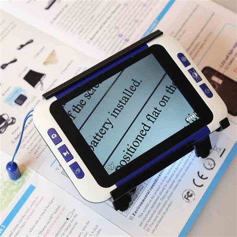 Portable Low Vision Aids Electronic Magnifying Glass Elderly Digital Magniifer 32x In Tool Parts
