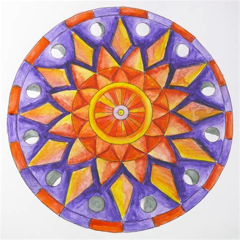 How To Draw A Mandala Using Grids Create Mixed Media