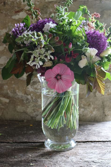 Alliums And Lavatera And Sweet Peas And More In A Gorgeous Flower