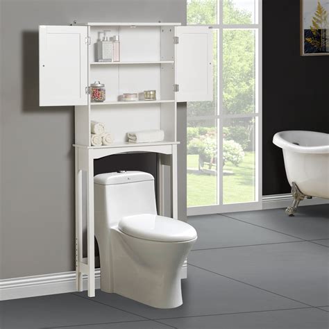 Bathroom Above Toilet Cabinet White Mdf Storage Cabinet Bathroom