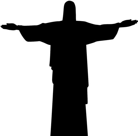 Christ The Redeemer Silhouette Free Vector Silhouettes