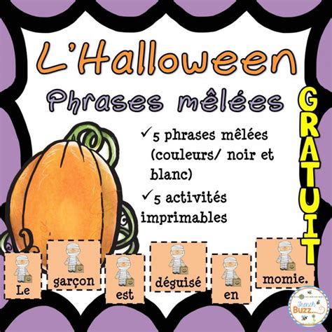 Trouver Une Phrase D Halloween Avec Les Mots Haatolavgdohlowee - L\'Halloween - Phrases mêlées - GRATUIT