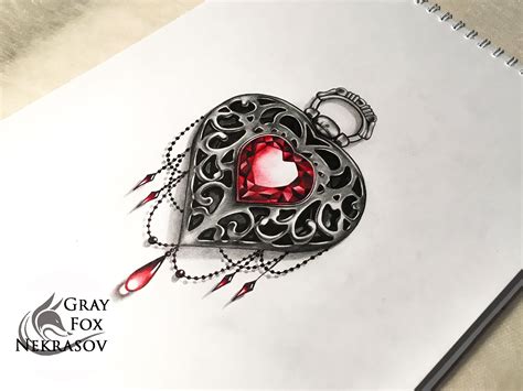 эскиз сердце Sketch Heart Jewel Tattoo Diamond Heart Tattoo Gem Tattoo