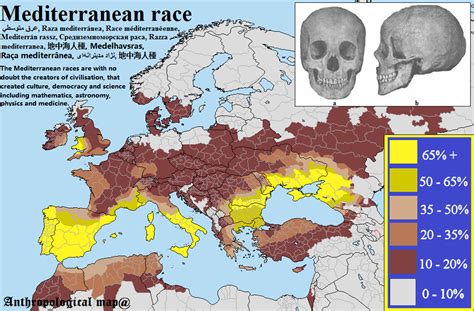 Mediterranean Race Map Anthropology Map Anthropology Racing Map