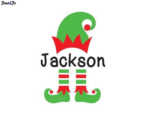 Elf Svgchristmas Svgelf Monogram Svgcricutvectorclipart Etsy Elf