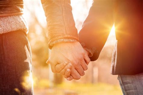 Holding Hands Couple Stock Photo Image Of Beauty Close 24199850