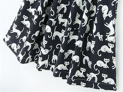 Ladies Cat Print Vest Dress Sleeveless Dress 1497 On Luulla