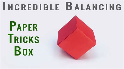 Easy Origami Magic Cube Box Balancing Seamless Cube Origami Magic