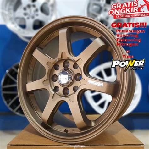 Jual Velg Mobil Jdm Ring Pcd X Et Bronze Hsr Boroko Tjh