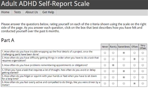 Printable Adhd Test For Adults That Are Vibrant Hudson Website