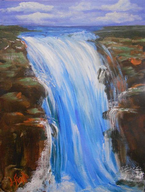For The Love Of Art Monday Night Landscape Lesson The Waterfall