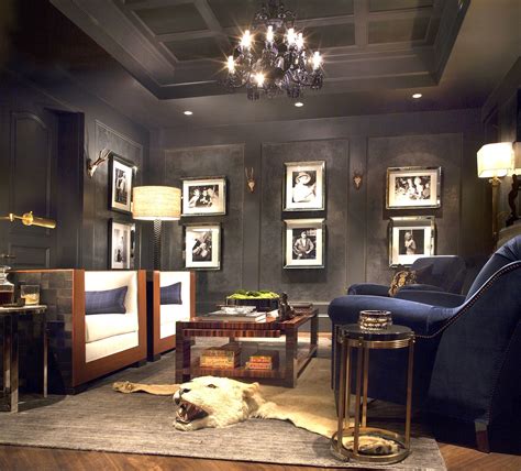 A Stunning Cigar Lounge By Michael Habachy Cigar Lounge Decor