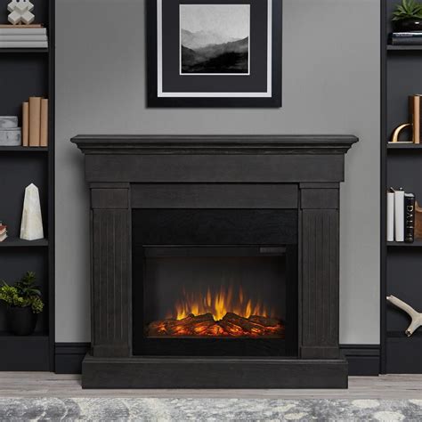 Real Flame 8020e Gry Crawford Slimline 47 Inch Electric Fireplace With