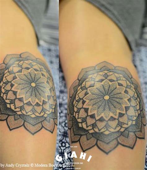 Mandala Dotwork Tattoo Best Tattoo Ideas Gallery