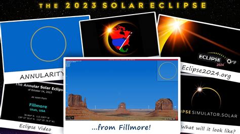 The Annular Solar Eclipse Of October 14 2023 From Fillmore Ut Youtube