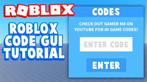 How To Make A Code Gui In Roblox Studio Youtube