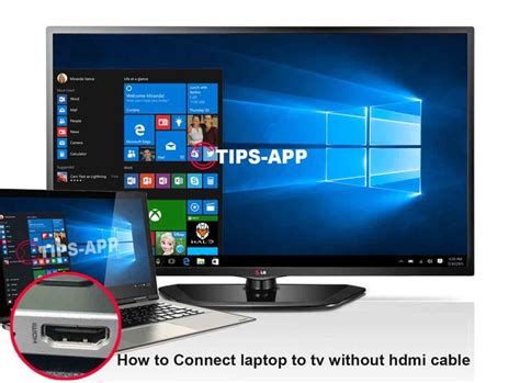 How To Connect Laptop To Tv Without Hdmi Cable Hdmi Cables Hdmi