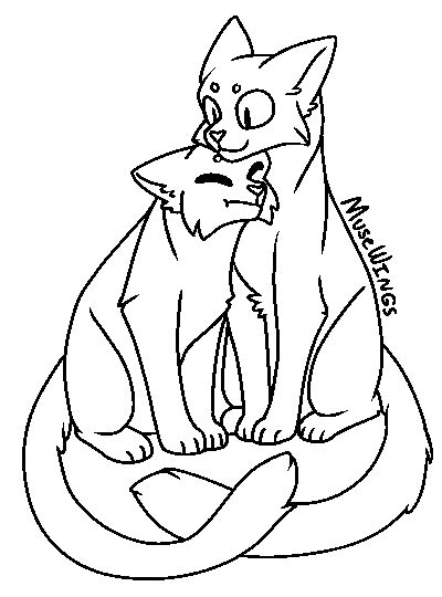 Warrior Cats Couple Base By Musewings On Deviantart