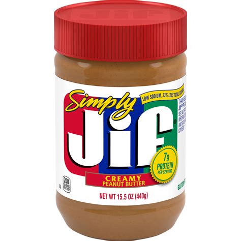 Simply Jif Creamy Peanut Butter 155 Ounces