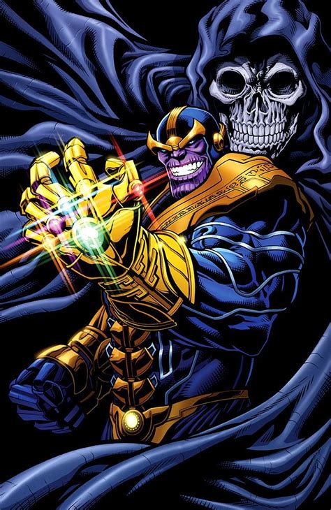 Above all else, thanos loves and worships mistress death. Thanos by Ross Hughes | Marvel superheroes, Marvel ...