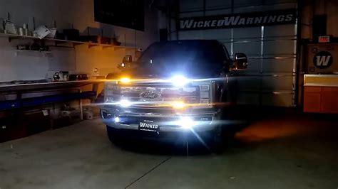 2018 Ford F 250 Led Strobe Warning Lights Install By Wicked Warnings