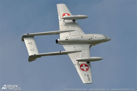 De Havilland Vampire Of The Swiss Air Force Historic Flight Military