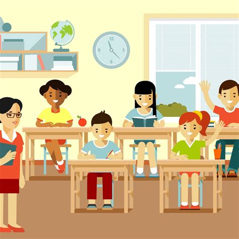 Free classroom cartoon vector download in ai, svg, eps and cdr. Diversity clipart classroom cartoon, Diversity classroom ...