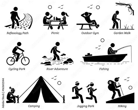 Outdoor Recreation Recreational Lifestyle And Activities Pictogram