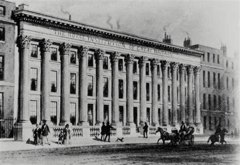 Drawing Of The Royal Institution In 1840 Stock Image H4650062