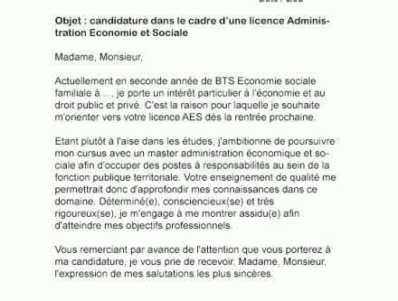 Les candidats étudiants en réorientation. Lettre de motivation licence gestion iae - laboite-cv.fr