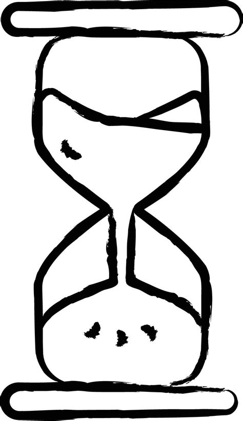 Hourglass Hand Drawn Vector Illustration 35500439 Vector Art At Vecteezy