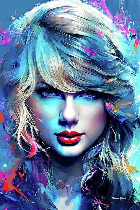 Taylor Swift Digital Art By Stephen Younts Fine Art America