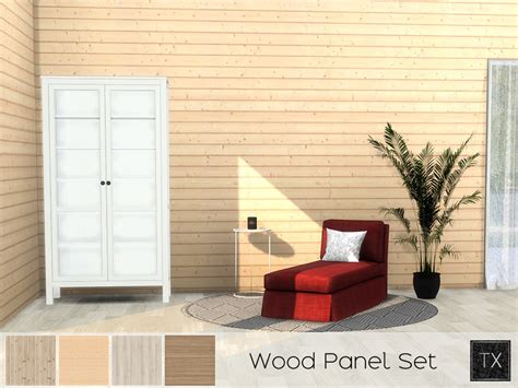 Wood Panel Set By Theeaax At Tsr Sims 4 Updates