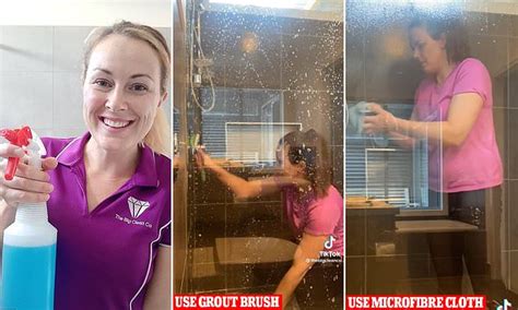 How To Clean A Shower In 10 Minutes Melbourne Cleaner Reveals Step By Step Process Daily Mail