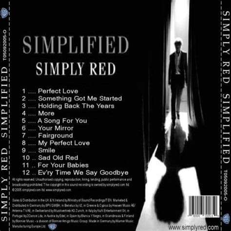 Simply Red Simplified Toda Su Música Biografía Y Discografía