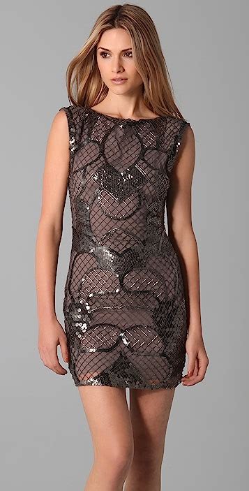 Alice Olivia Radha Beaded Shift Dress Shopbop