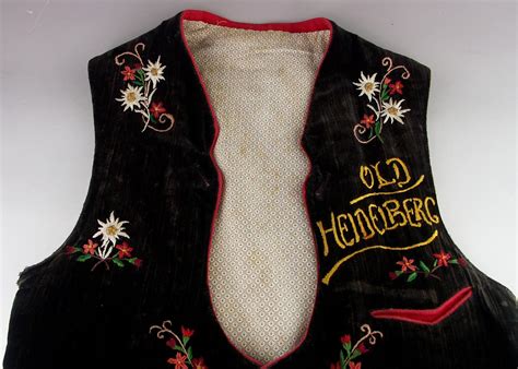 Vintage Bavarian Embroidered Vest Ebth