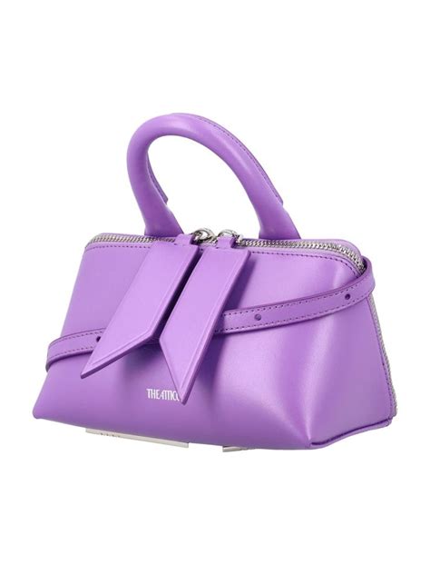 Gilda Ambrosio Mini Handbags Luxury Boutique Mauve Top Handle Bags
