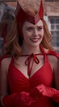 1080x1920 Resolution Elizabeth Olsen Red Dress Halloween in WandaVision ...