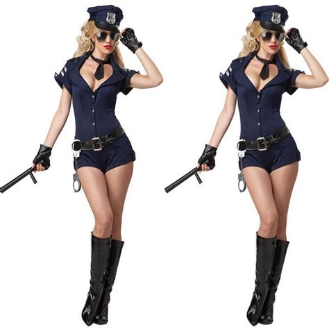 Sexy Women Police Costume Halloween Cosplay Dirty Cop Police Costumes