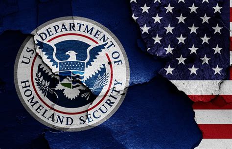 Flags Of Department Of Homeland Security And Usa Painted On Crac