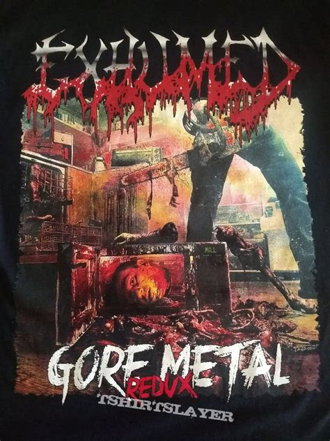 Exhumed Gore Metal A Necrospective 1998 2015 T Shirt Tshirtslayer